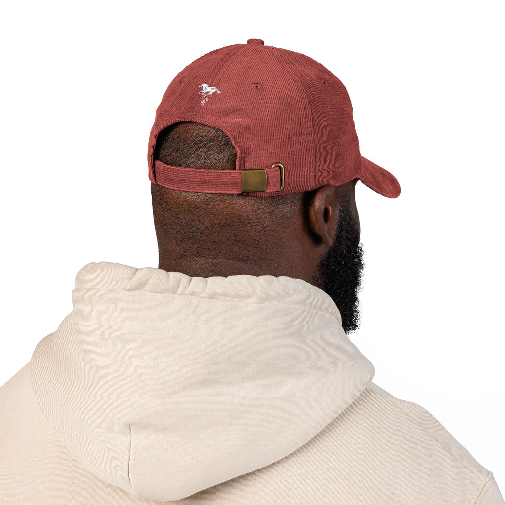 Corduroy  Hat — Embroidered “Not Here to Please Everyone”