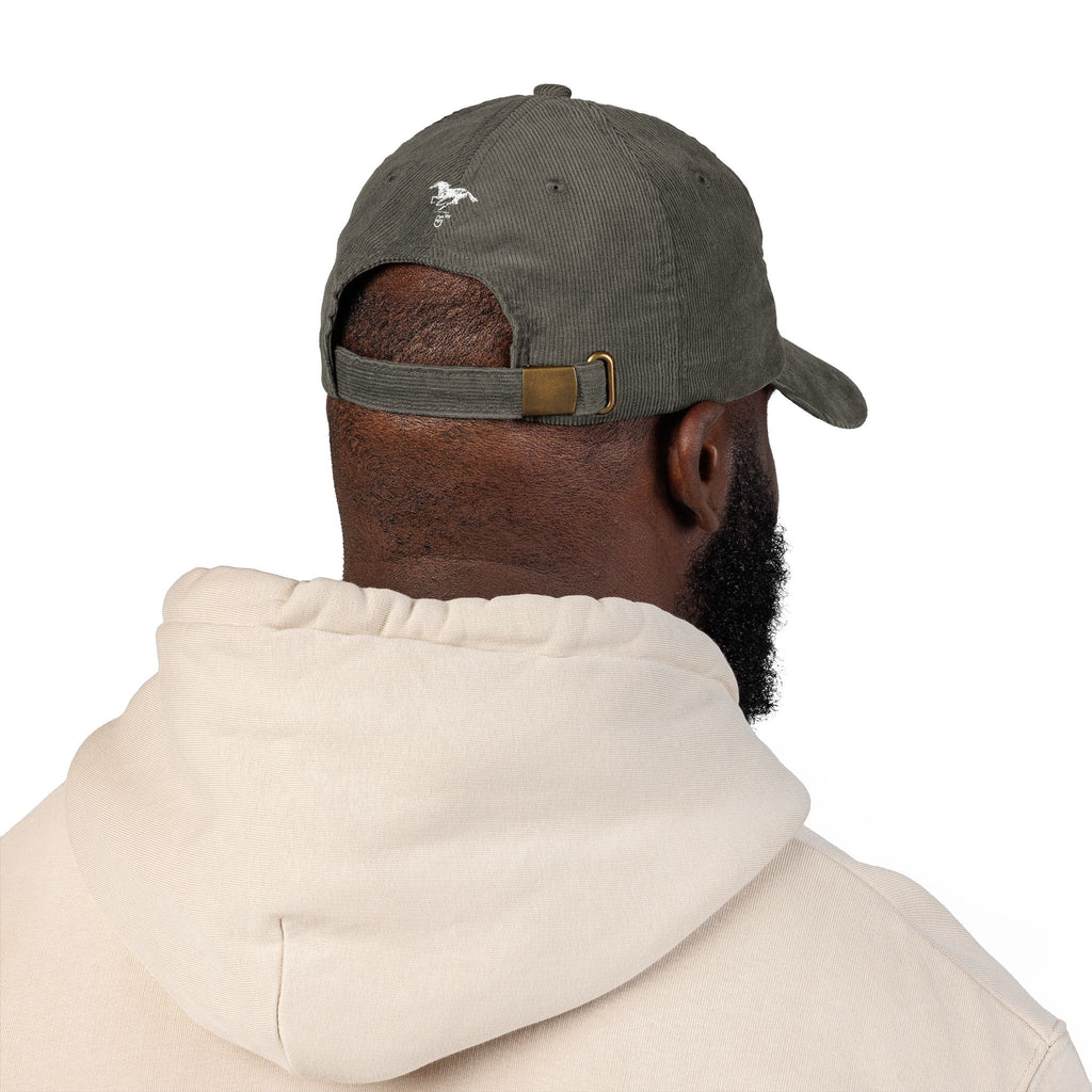 Corduroy  Hat — Embroidered “Not Here to Please Everyone”